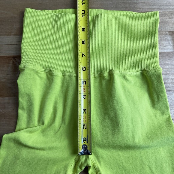 Free People Movement Leggings Good Karma XS/S High Rise 7/8 Length Bright Yellow - Picture 9 of 10